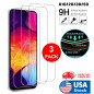 3-Pack For Samsung Galaxy A50/A20/A30 Full Cover Tempered Glass Screen Protector