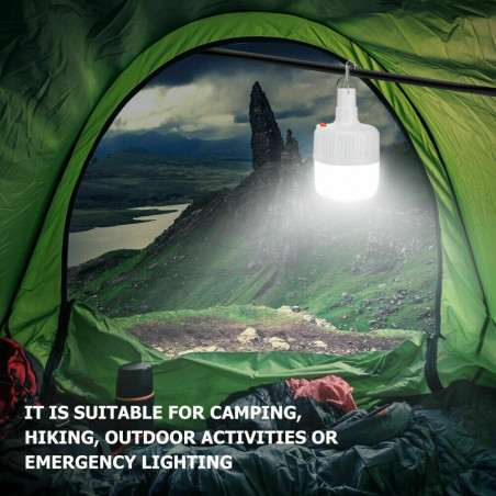 50W LED Camping Light USB Rechargeable Outdoor Tent Lamp Hiking Lantern Lamp