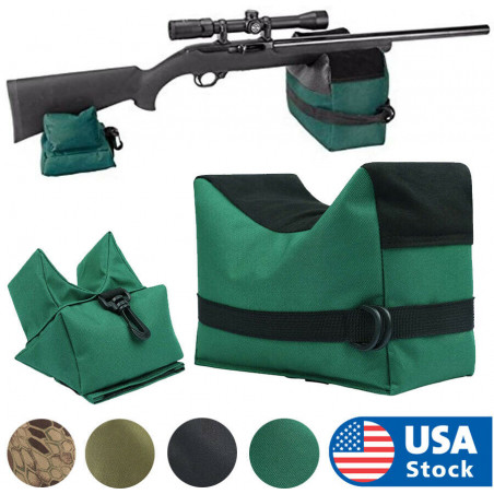 Laspur Tactical Shooting Gun Rest Bench Front Rear Sand Bag Combo Set-Unfilled