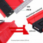 10-inch Contour Gauge Duplicator Profile Copy Tool Shape Measuring Red