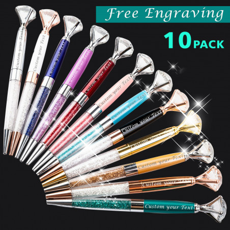 10pack Custom printed pens personalized pens Imprinted pens Name and logo pen