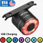 LED Bike Tail Light,Colorful Ultra Bright Bicycle Rear Light, 7 Colors Light USB