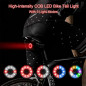 LED Bike Tail Light,Colorful Ultra Bright Bicycle Rear Light, 7 Colors Light USB