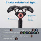 LED Bike Tail Light,Colorful Ultra Bright Bicycle Rear Light, 7 Colors Light USB