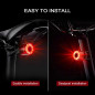 LED Bike Tail Light,Colorful Ultra Bright Bicycle Rear Light, 7 Colors Light USB