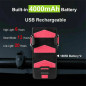 4 in1 Bicycle Bike Phone Bracket USB Charging Rack Holder Headlight Front Light