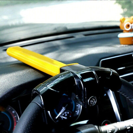 Car Steering Wheel Lock - Strong Heavy Duty Anti-Theft Steering Wheel Lock