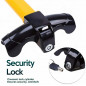 Car Steering Wheel Lock - Strong Heavy Duty Anti-Theft Steering Wheel Lock