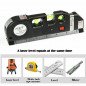 Laser Level Multipurpose Vertical Horizon Measuring Tape Aligner Ruler Cross Lin