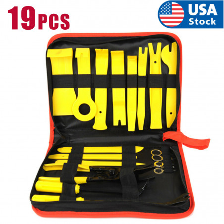 19pcs Trim Removal Tools Car Auto Dash Panel Radio Vedio Installation Kit