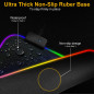 RGB LED Extra Large Soft Gaming Mouse Pad Oversized Glowing 31.5x12''