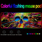 RGB LED Extra Large Soft Gaming Mouse Pad Oversized Glowing 31.5x12''