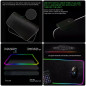 RGB LED Extra Large Soft Gaming Mouse Pad Oversized Glowing 31.5x12''