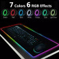 RGB LED Extra Large Soft Gaming Mouse Pad Oversized Glowing 31.5x12''