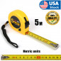 5m Retractable Tape Measure Griplock Imperial Metric Measuring