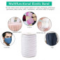 10 yards Elastic Band 1/4" Trim/Spandex/make mask string T181 White 6mm Braided