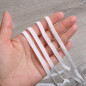 10 yards Elastic Band 1/4" Trim/Spandex/make mask string T181 White 6mm Braided