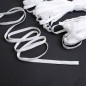 10 yards Elastic Band 1/4" Trim/Spandex/make mask string T181 White 6mm Braided