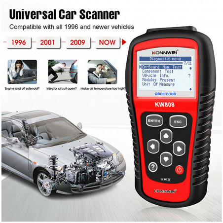 MS509 KW808 OBD2 OBDII EOBD Scanner Car Code Reader Tester Diagnostic