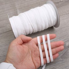 Elastic Band 1/4 inches width (6mm) White 50/100/200 Yards For DIY Masks