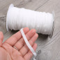 Elastic Band 1/4 inches width (6mm) White 50/100/200 Yards For DIY Masks