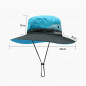 Women Wide Brim Sun Visor Caps Holiday Beach Summer Floppy Ponytail Hat Outdoor