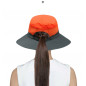 Women Wide Brim Sun Visor Caps Holiday Beach Summer Floppy Ponytail Hat Outdoor