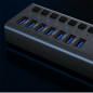 Philips 10 USB 3.0 HUB 48w 10 Ports Powered High Speed Splitter Extender Cable