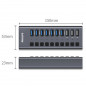 Philips 10 USB 3.0 HUB 48w 10 Ports Powered High Speed Splitter Extender Cable