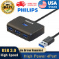 Philips USB 3.0 Multi HUB 4-Port Splitter Expansion Cable Adapter High Speed PC