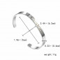 Personalized Engraved DIY Stainless Steel Custom Name Cuff Bracelet Bangle