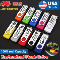 Custom logo compact Lot Swivel USB Flash Drive Memory Stick U Disk Customized
