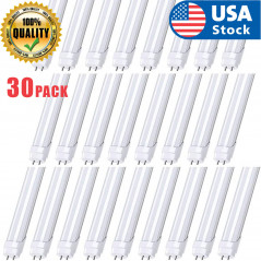 30Pcs LED 4FT 120cm T8 Tube Light Lamp 18W 5000K FROSTED LENS Single-End Power