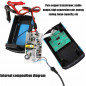 Battery Charger For Car And Motorcycle Repair LCD Lead Acid 12V 6A Pulse Kit