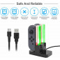 4 in 1Charging Dock Compatible with Switch Joy-Con with Lamppost LED