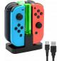 4 in 1Charging Dock Compatible with Switch Joy-Con with Lamppost LED