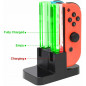 4 in 1Charging Dock Compatible with Switch Joy-Con with Lamppost LED