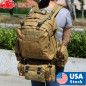 55L Molle Outdoor Military Tactical Bag Camping Hiking Trekking Backpack