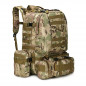 55L Molle Outdoor Military Tactical Bag Camping Hiking Trekking Backpack