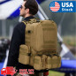 55L Molle Outdoor Military Tactical Bag Camping Hiking Trekking Backpack