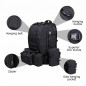 55L Molle Outdoor Military Tactical Bag Camping Hiking Trekking Backpack