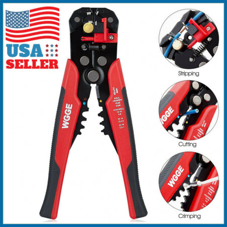 Wire Striper Cutter Stripper Crimper Pliers Adjustable Automatic Terminal Tool