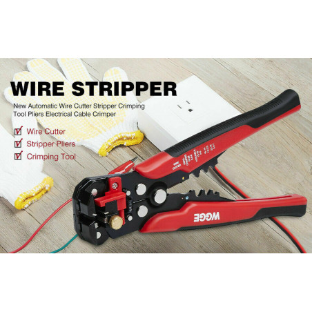 Wire Striper Cutter Stripper Crimper Pliers Adjustable Automatic Terminal Tool