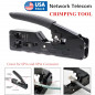 Network Telecom Crimping Tools For RJ45 RJ11 RJ12 Cat7 Cat6/6a Cat5/5e 6Pin 8Pin