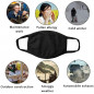 4Pcs x Double Layer Black Cotton Washable Face Mask / Reusable