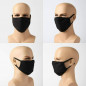 4Pcs x Double Layer Black Cotton Washable Face Mask / Reusable