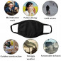 5pack Double Layer Black Cotton Washable Face Mask / Reusable