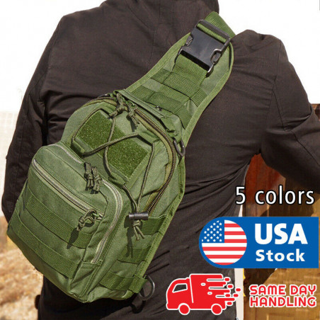 Outdoor Shoulder Chest Bag men Military Tactical Backpack Travel Camping Hiking