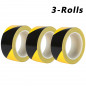 1.9in x 108FT Black Yellow Safety Warning Caution Conspicuity Tape Strip Sticker