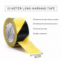 1.9in x 108FT Black Yellow Safety Warning Caution Conspicuity Tape Strip Sticker